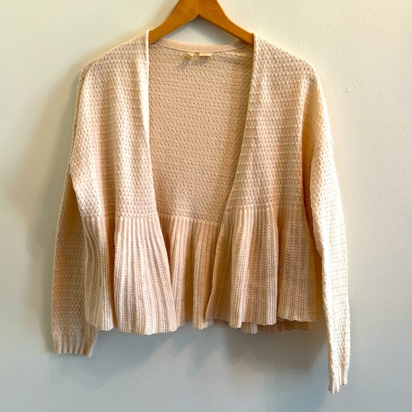 Moth by Anthropologie cardigan sweater in cream size medium - Picture 1 of 4